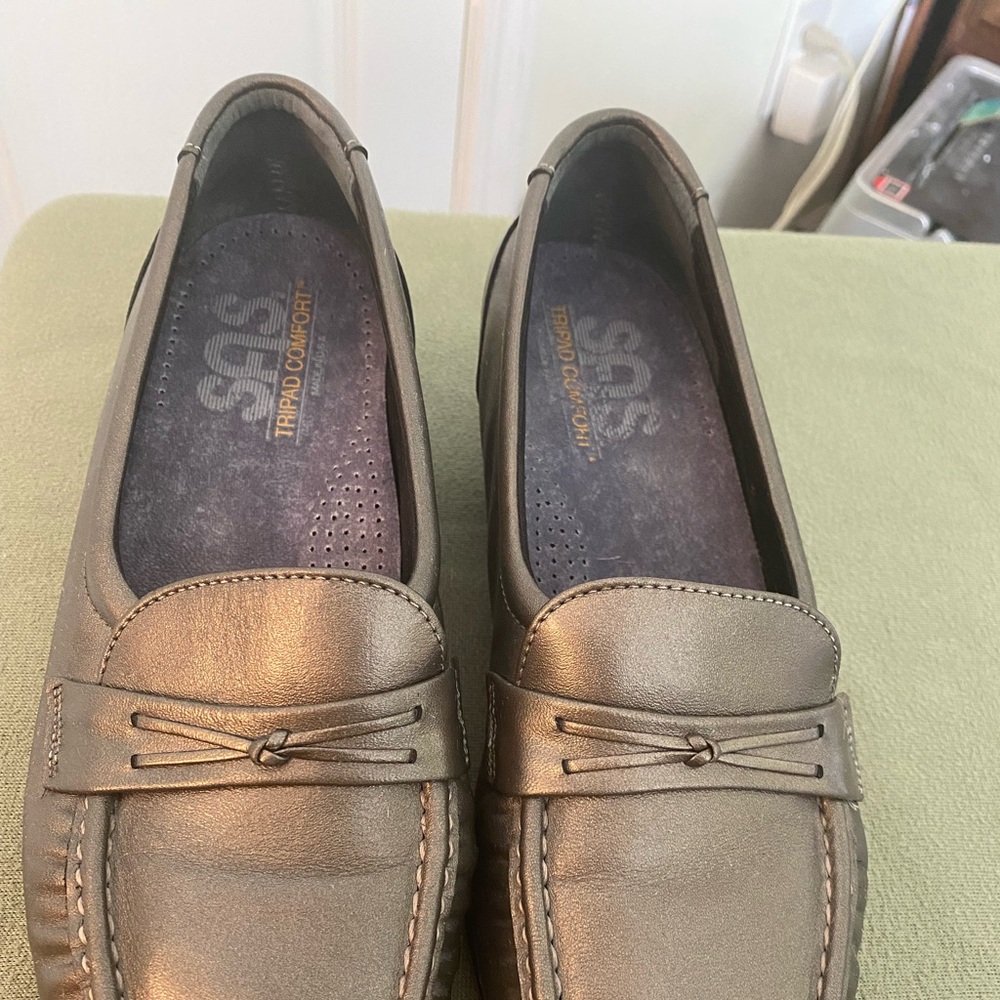 SAS Tripad Comfort Slipon loafers women size 8 pewter